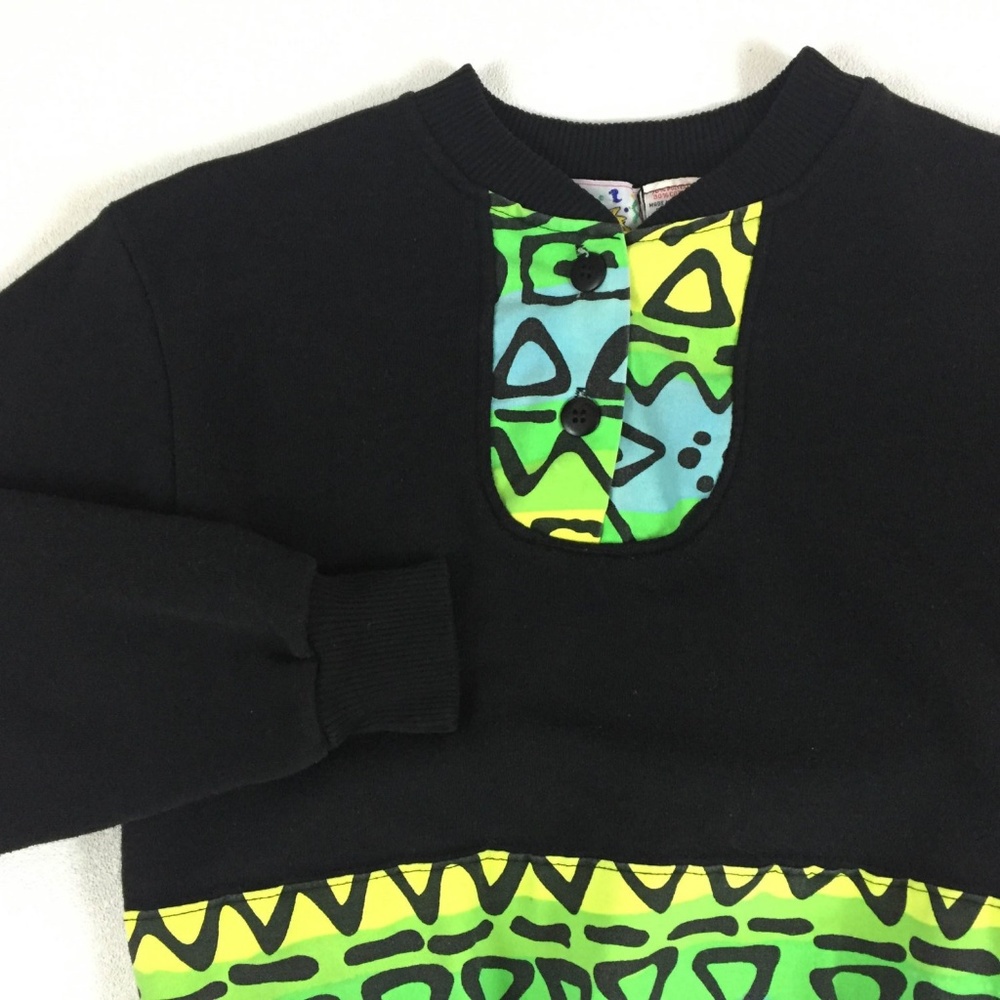 80's radical surfer sweatshirt 1980's kids - Picture 2 of 4